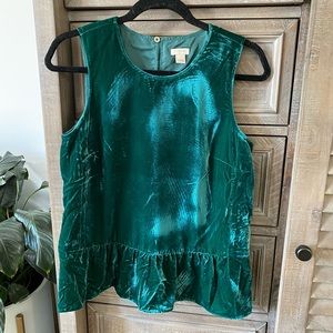 J Crew Velvet Tank